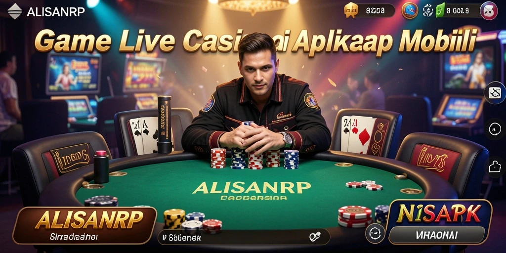 Gameplay seru ALISANRP dalam suasana Live Casino yang mendebarkan.