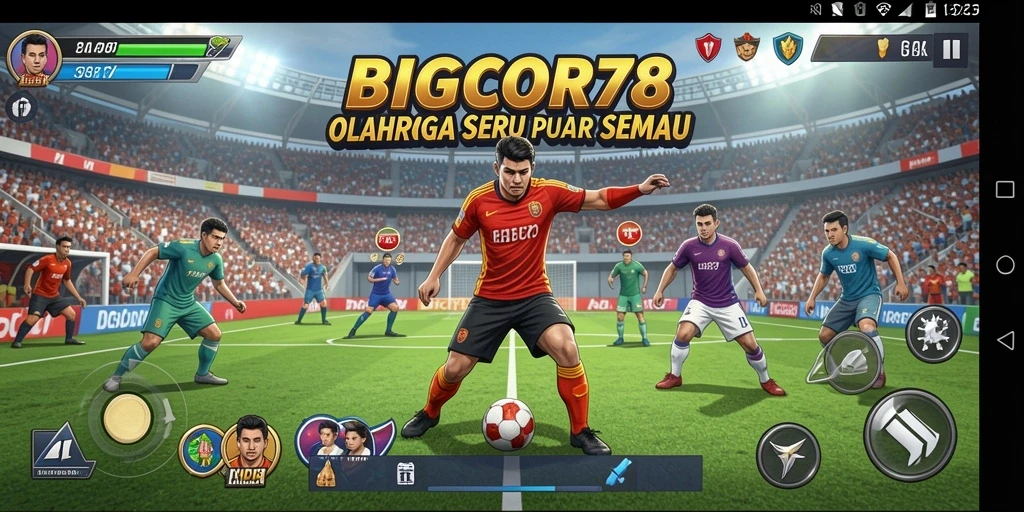 Screenshot BIGCOR78 menampilkan aksi gameplay olahraga yang seru dan mendebarkan.