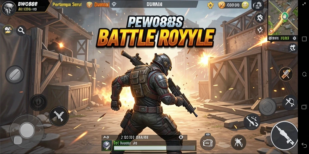 Gameplay seru BWO888 dengan pertempuran intens di arena.