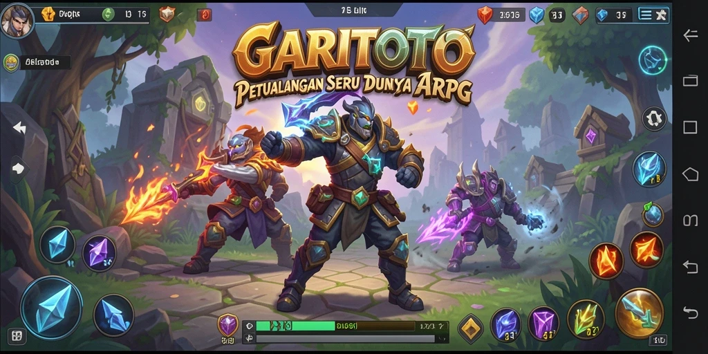 Tampilan gameplay seru dari GARITOTO yang penuh aksi dan petualangan.
