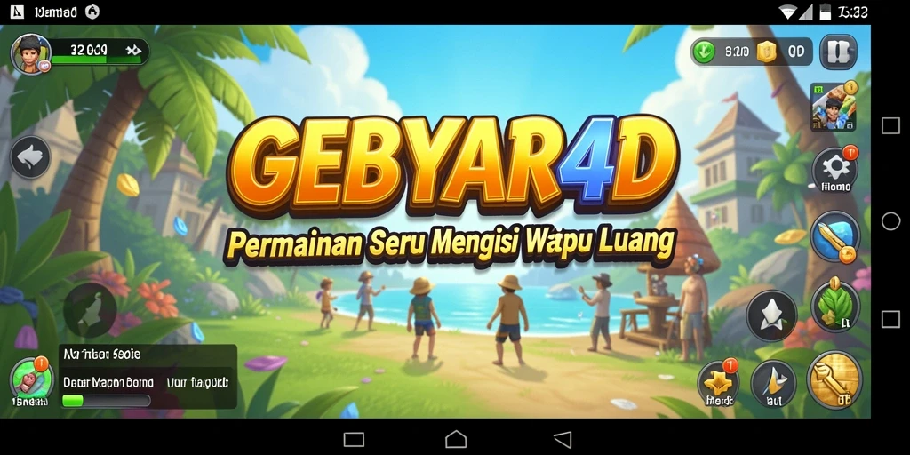 Tampilan gameplay seru GEBYAR4D yang menghibur dan menantang.
