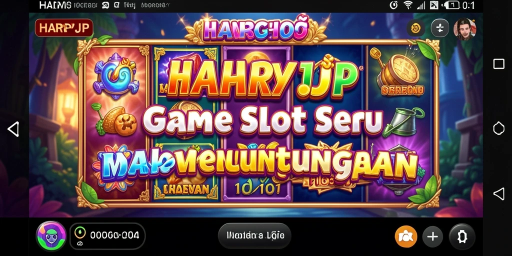 Screenshot utama HARAPJP menampilkan gameplay slot yang seru.