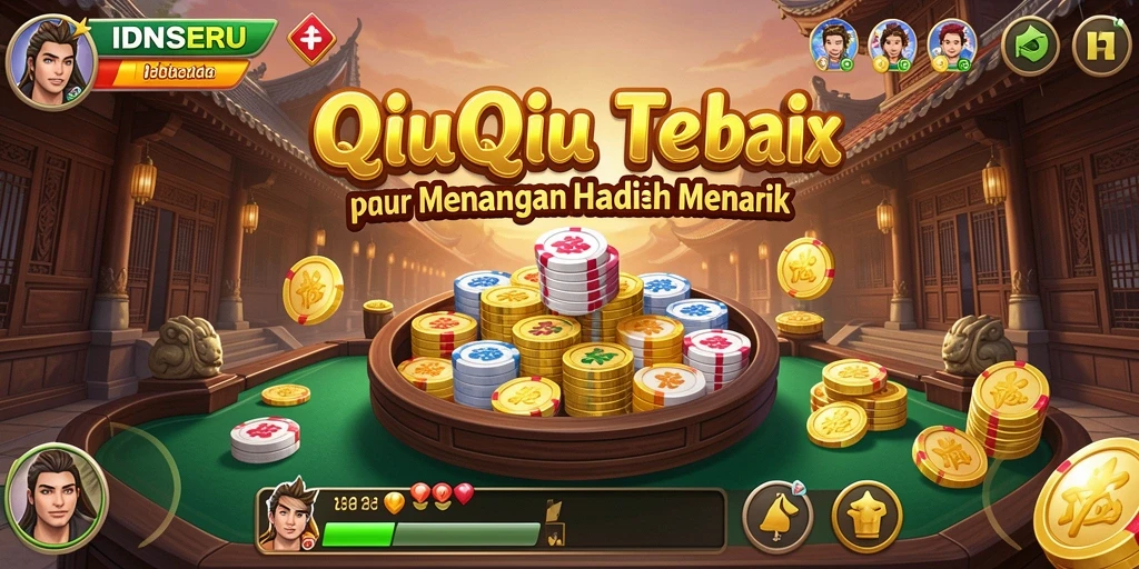 Tampilan gameplay menarik dari IDNSERU yang penuh aksi QiuQiu.
