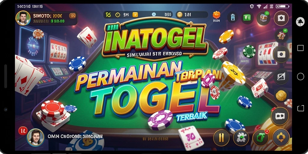 Tampilan permainan togel yang menarik dan interaktif di INATOGEL.