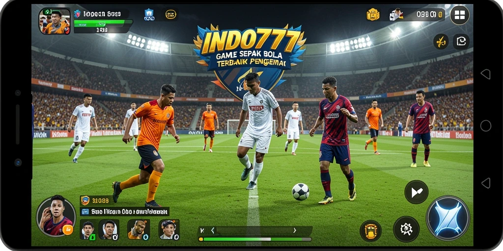 Gameplay seru dan mendebarkan dari INDO777 di lapangan sepak bola.