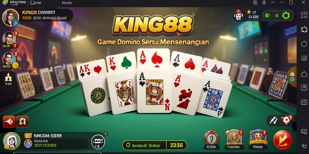 Screenshot KING88 menampilkan gameplay Domino yang menyenangkan.