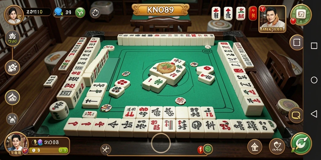 Screenshot gameplay KNO89 menampilkan keseruan permainan Mahjong.