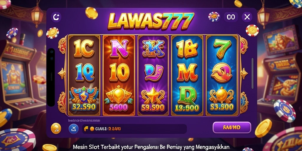 Gameplay LAWAS777 menampilkan mesin slot yang menarik dan penuh warna.