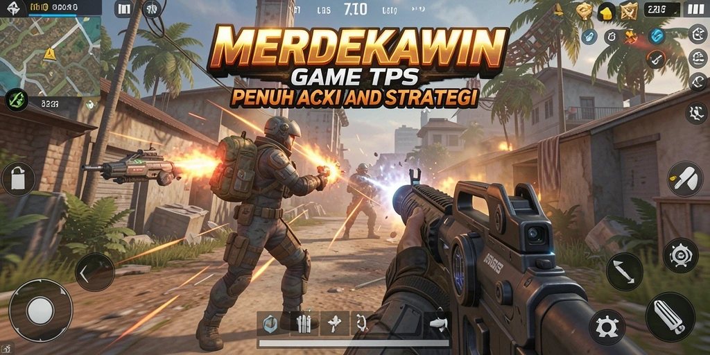 Screenshot gameplay <strong>MERDEKAWIN</strong> yang penuh aksi dan strategi.