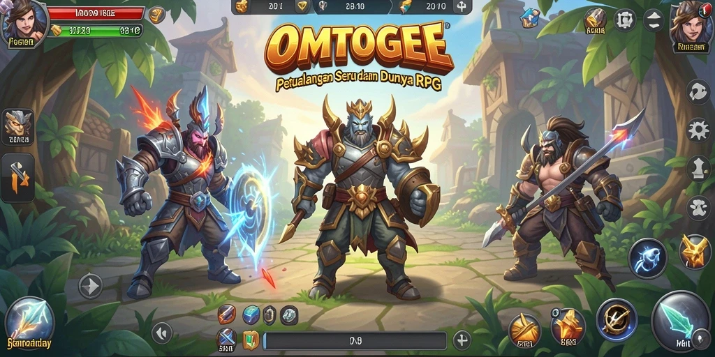 Tampilan aksi epik dalam gameplay OMTOGEL yang memukau.