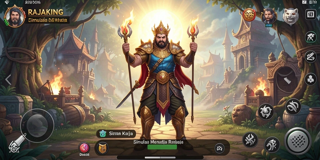 Tampilan gameplay <strong>RAJAKING</strong> yang menarik dan realistis.