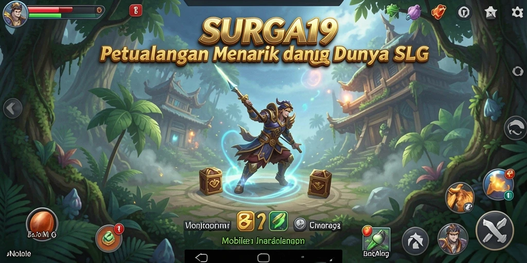 Screenshot SURGA19 menampilkan aksi strategis di dalam gameplay SLG.