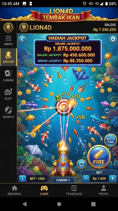 Proses pengunduhan aplikasi di lion4d yang mudah.